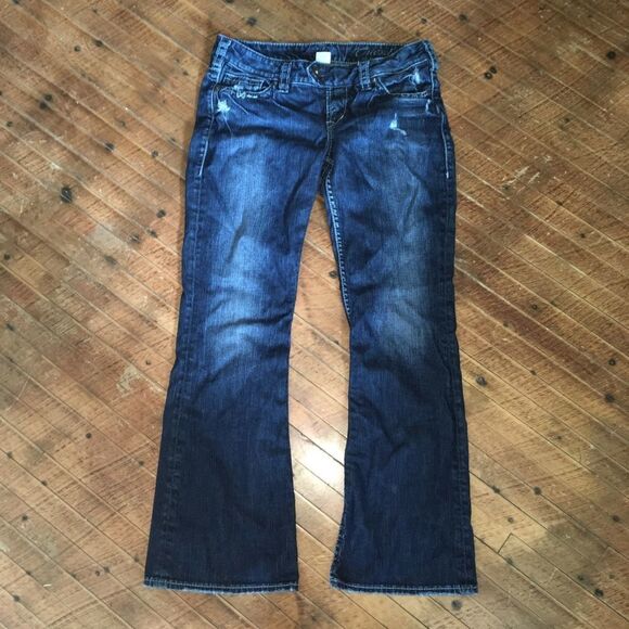 Silver Tuesday, crossover button boot cut jeans - Picture 1 of 4